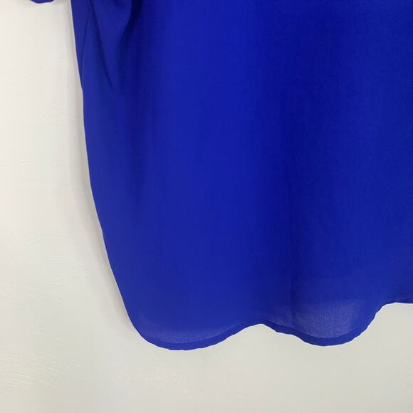 Lulu’s Rise to the Top Cobalt Blue Short Sleeve Top - Picture 9 of 10